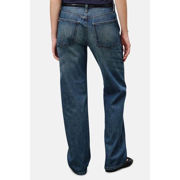 Nili Lotan Welder Patch Straight Leg Carpenter Jean Simon Wash 29 NWT - Picture 2 of 9